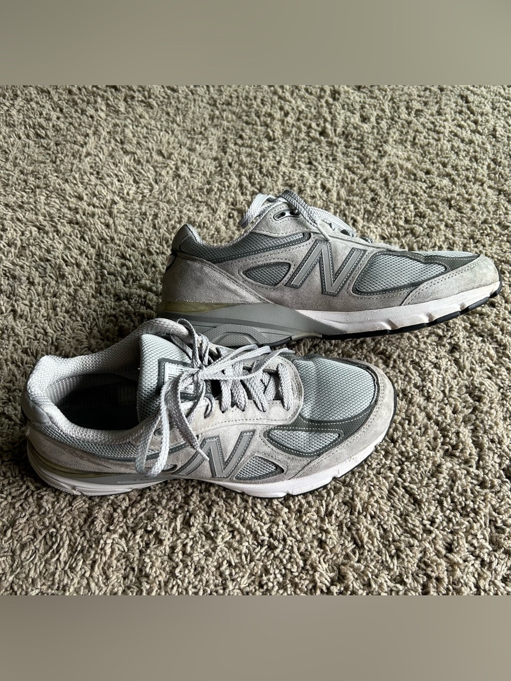 New Balance 990v4 Shoes Mens 11.5 D Silver/Gray Made in USA Sneakers (No Insole)